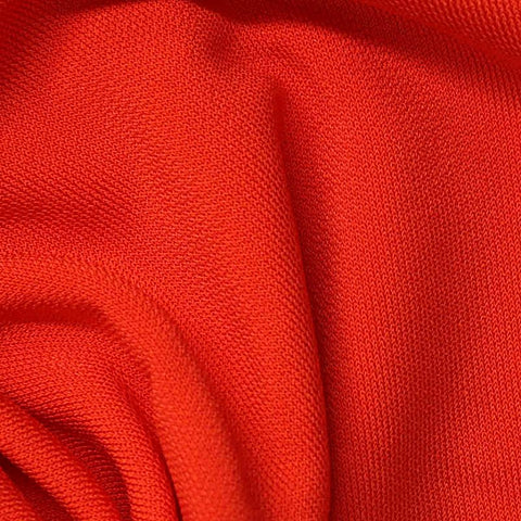 Viscose Stretch Interlock Knit Fabric, 290 gsm, 155 cm — Red