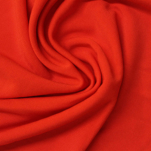 Viscose Stretch Interlock Knit Fabric, 290 gsm, 155 cm — Red