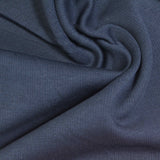 Cotton Polyester Scuba Knit Fabric, 250 gsm, 185 cm — Navy