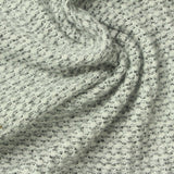 Black Geometric Waffle Knit, Poly-Viscose