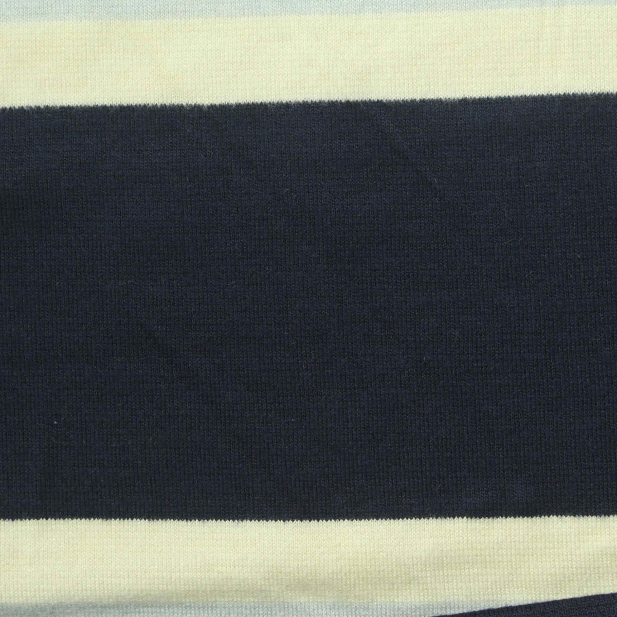 Navy Horizontal-Stripe Ponte Knit, Viscose