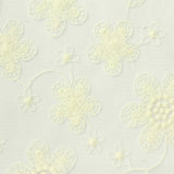Cream Floral Mesh, Polyester