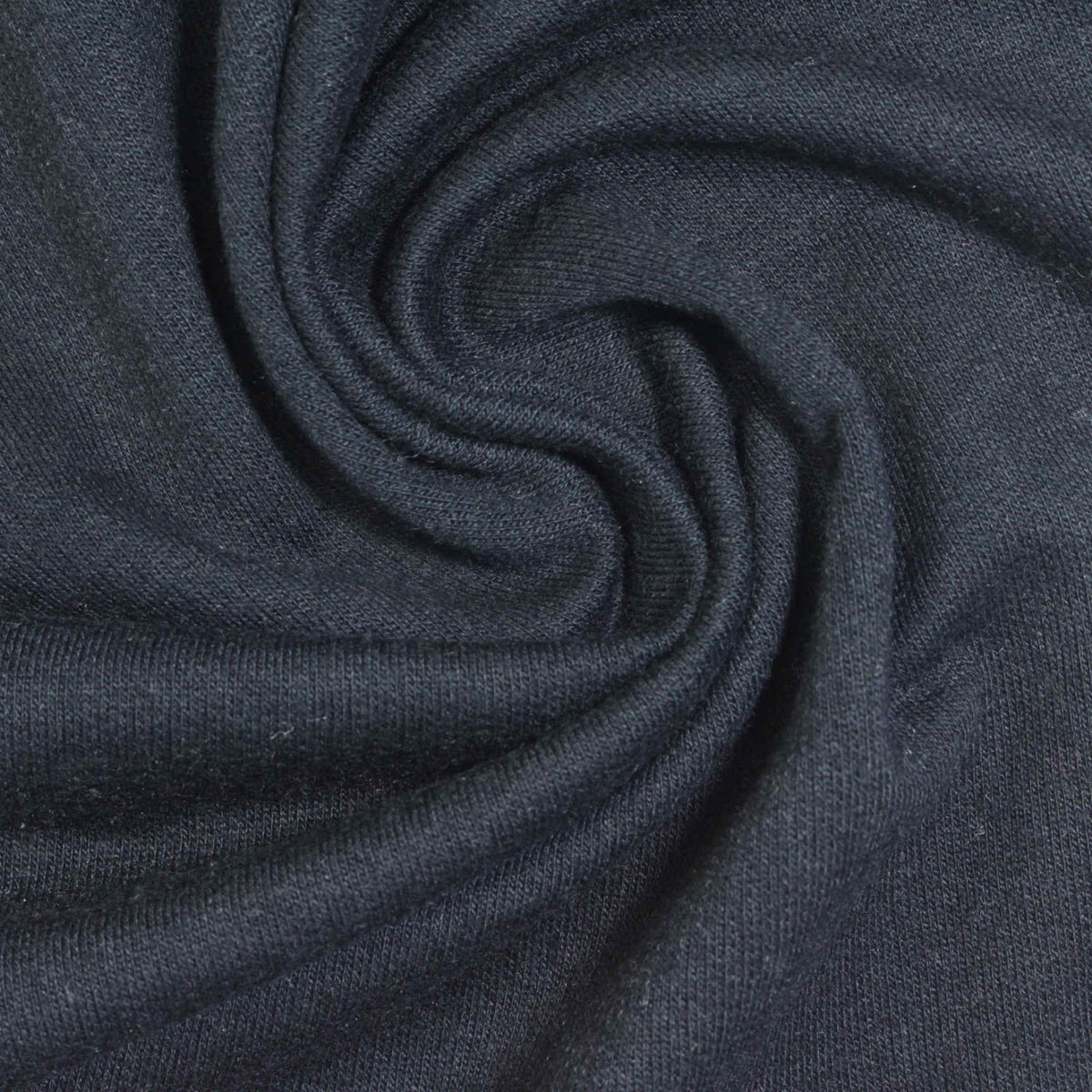 Polyester Cotton French Terry Fabric, 230 gsm, 165 cm — Navy