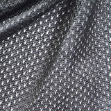 100% Polyester Mesh Fabric, 85 gsm, 160 cm — Black — texture