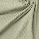 Polyester Stretch Rib Knit Fabric, 215 gsm, 115 cm — Khaki