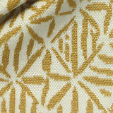 Yellow Geometric-Star Jacquard, Nylon — texture