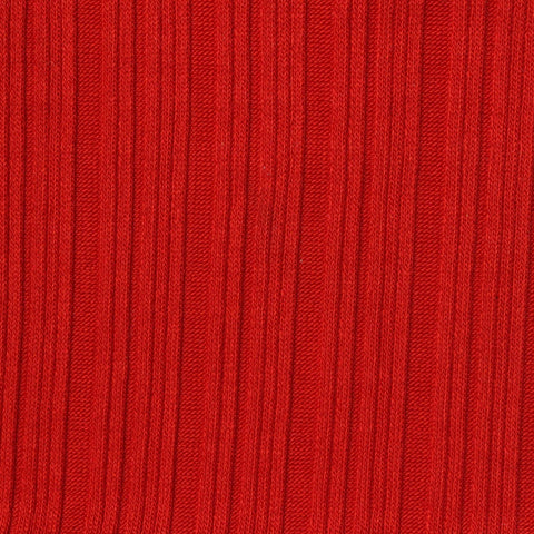 Tencel Lyocell Stretch Rib Knit Fabric, 290 gsm — Red