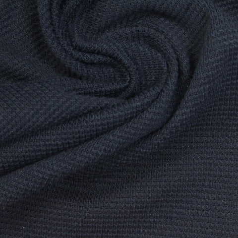 Cotton Polyester Knit Fabric, 180 gsm, 180 cm — Navy