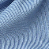 100% Stretch Rib Knit Fabric, 340 gsm, 185 cm — Blue — texture