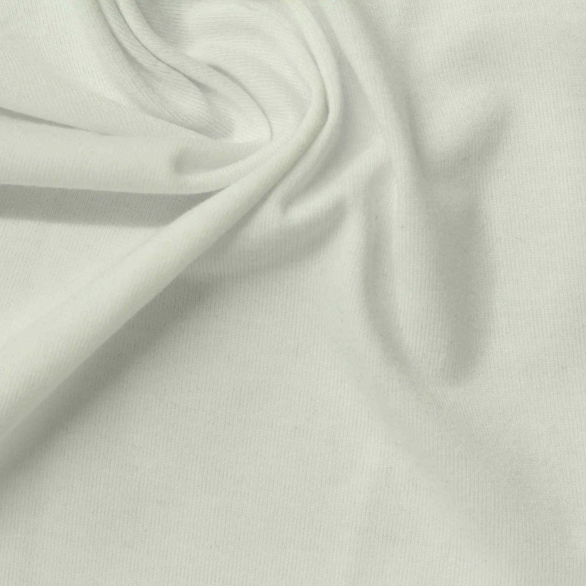 100% Stretch Jersey Knit Fabric, 200 gsm, 170 cm — White