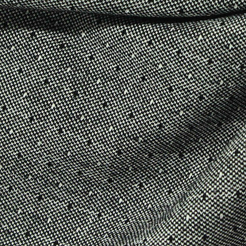 Black Dots Jacquard, Cotton-Poly
