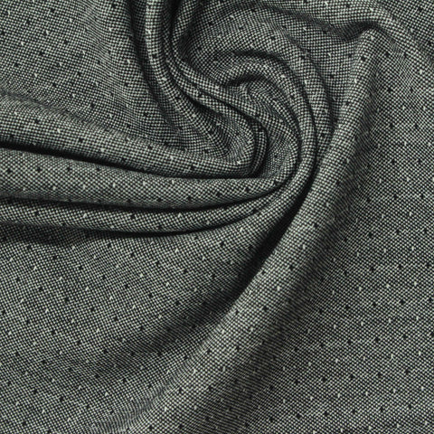 Black Dots Jacquard, Cotton-Poly