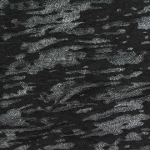 Grey Camo Knit, Cotton-Poly, 115 gsm