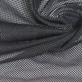 100% Polyester Mesh Fabric, 70 gsm, 160 cm — Black