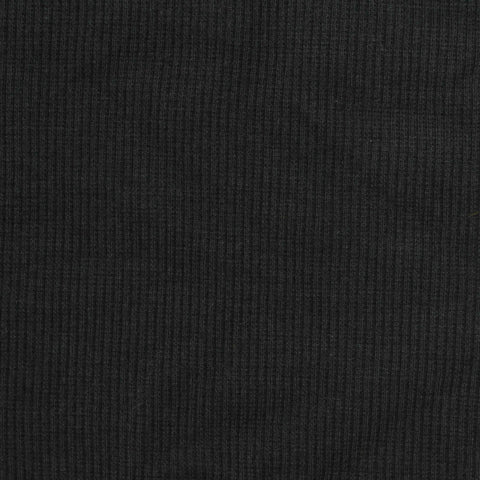 Rib Knit Fabric, 240 gsm, 130 cm — Black