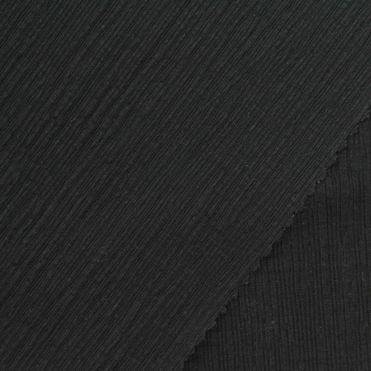 Cotton Polyester Crepe Fabric, 180 gsm, 128 cm — Black