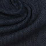 Navy Tone-on-Tone Diamond Jacquard, Polyester
