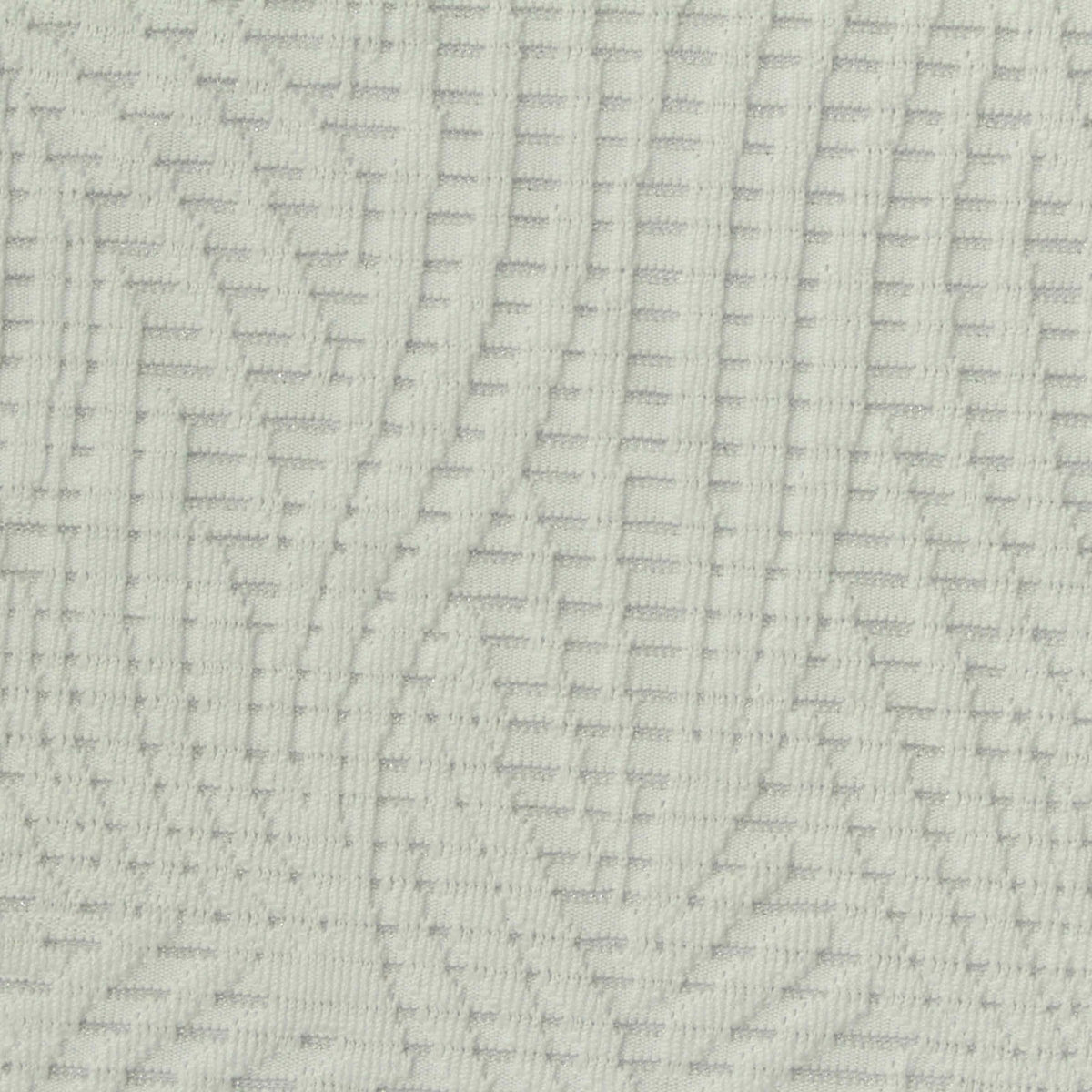 White Tone-on-Tone Jacquard, Spandex