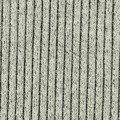 Viscose Polyester Stretch Rib Knit Fabric, 440 gsm, 115 cm — Grey