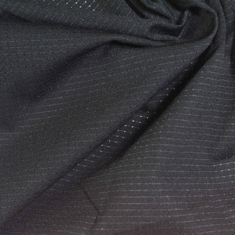 Black Horizontal-Line Jacquard, Spandex