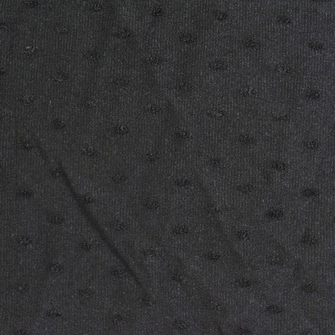 Black Dot Jacquard, Poly-Viscose