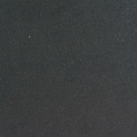 Brushed Polyester Stretch Milk Silk Knit Fabric, 230 gsm, 160 cm — Black