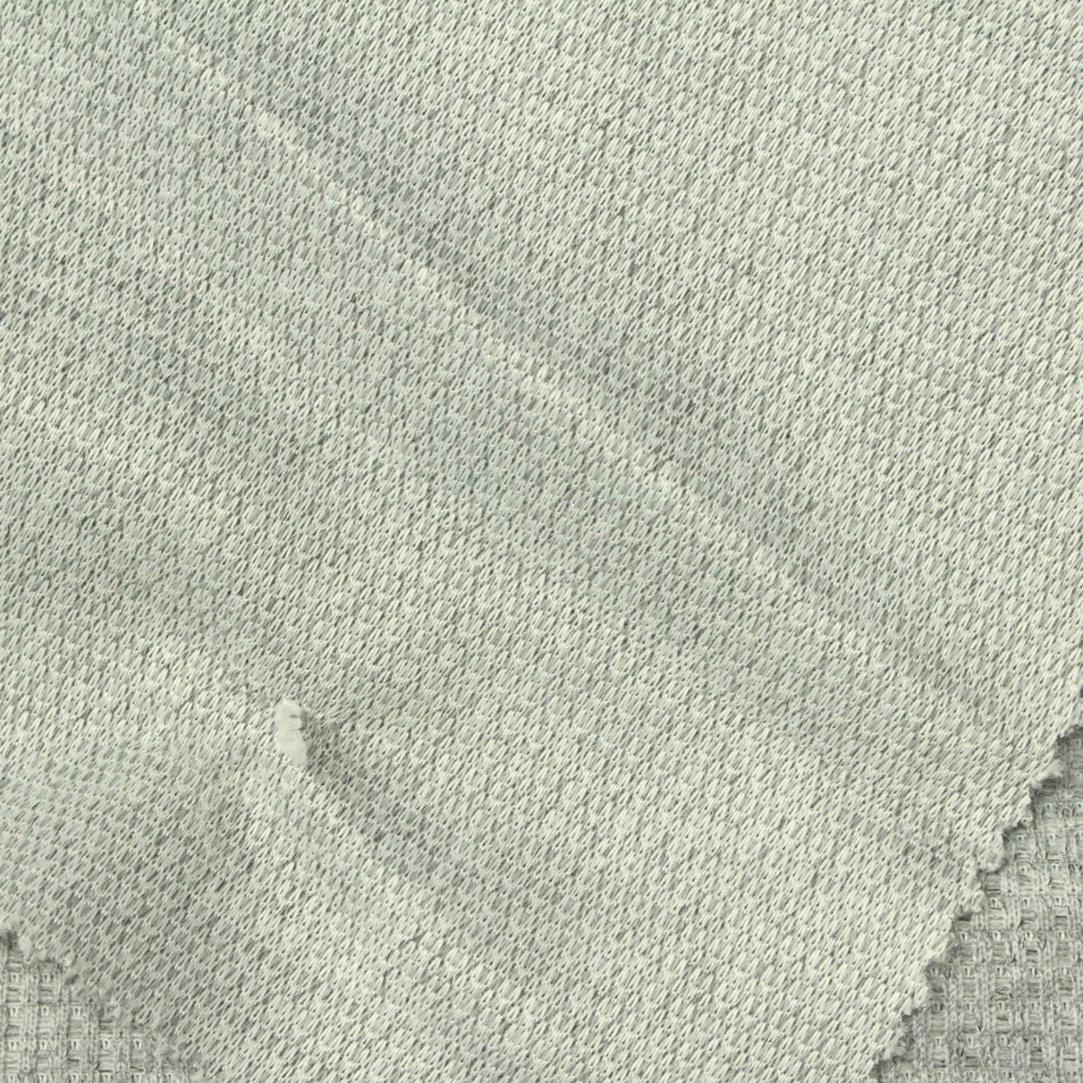 Heather Polyester Viscose Stretch Waffle Knit Fabric, 230 gsm, 185 cm — Green