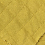 Yellow Tone-on-Tone Diamond Jacquard, Cotton-Poly