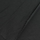Cotton Stretch Jersey Knit Fabric, 140 gsm, 170 cm — Black