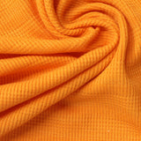 Jacquard Polyester Viscose Stretch Knit Fabric, 240 gsm, 135 cm — Orange