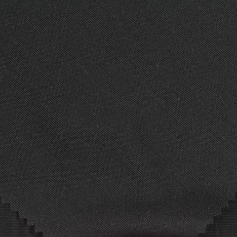 Viscose Nylon Stretch Ponte Knit Fabric, 210 gsm, 160 cm — Black, ref EF-258459