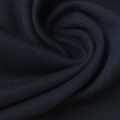 Cotton Polyester Knit Fabric, 240 gsm, 160 cm — Navy