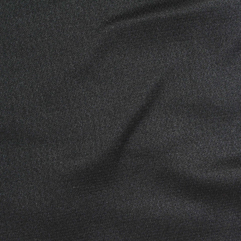 Cotton Polyester Stretch Knit Fabric, 310 gsm, 153 cm — Black