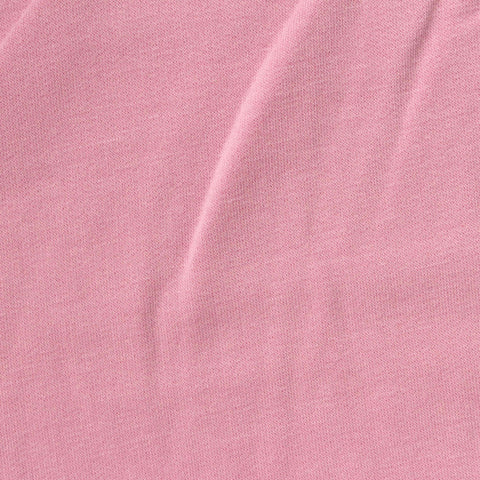 Modal Polyester Stretch French Terry Fabric, 230 gsm, 165 cm — Pink