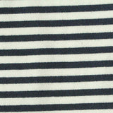 Dark Grey Horizontal-Stripe Jersey Knit, Polyester — texture