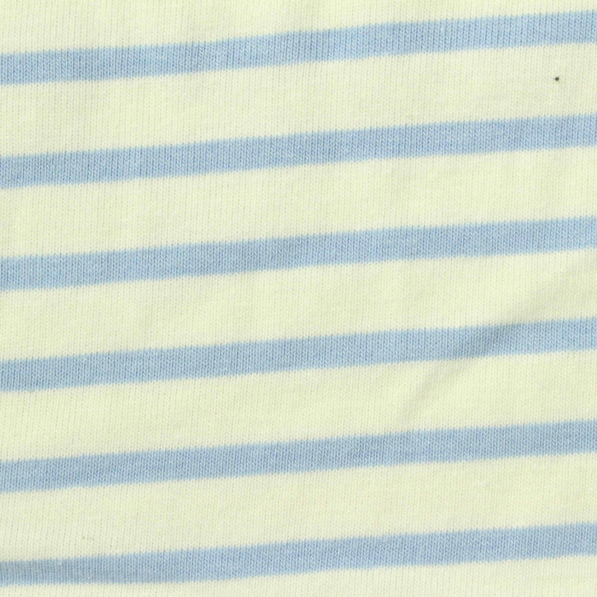 Light Blue Horizontal-Stripe Knit, Cotton