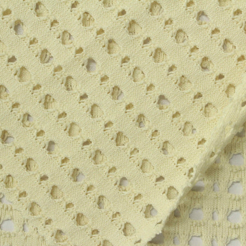 Polyester Stretch Knit Fabric, 310 gsm, 150 cm — Yellow