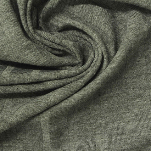 Polyester Stretch Rib Knit Fabric, 200 gsm, 135 cm — Green