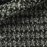 Black Marl Chunky Knit, Polyester — texture