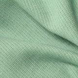 Cotton Stretch Rib Knit Fabric, 250 gsm — Green — texture