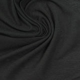 Polyester Stretch Jersey Knit Fabric, 190 gsm, 165 cm — Black