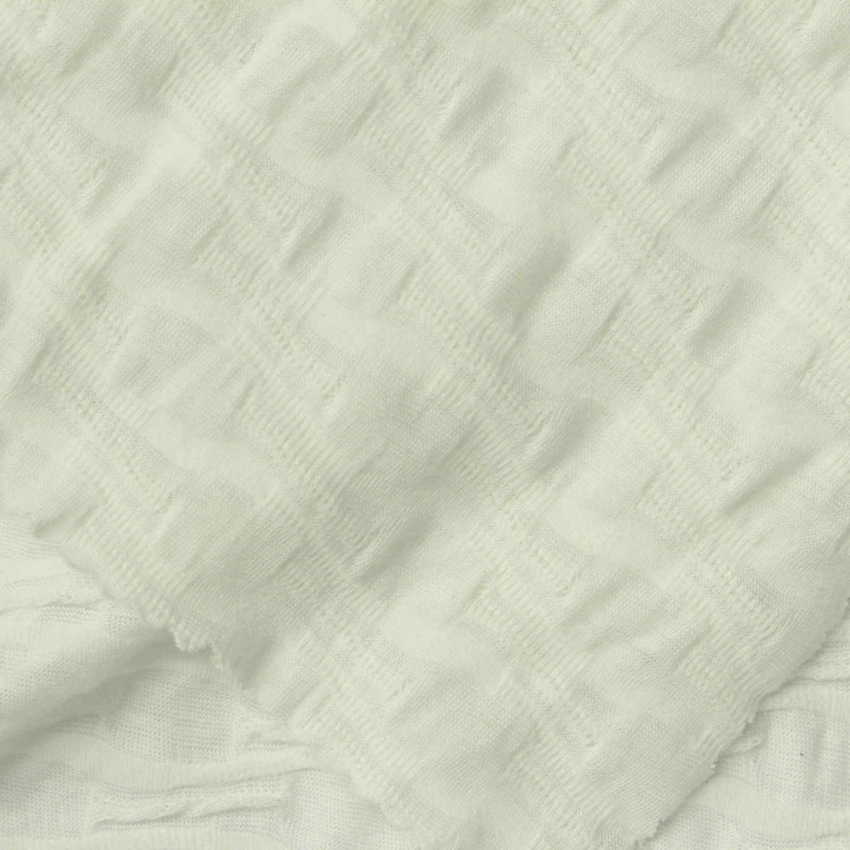 Cream Geometric-Square Jacquard, Polyester