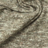 Heathered Brown Marl Jersey Knit, Poly-Viscose