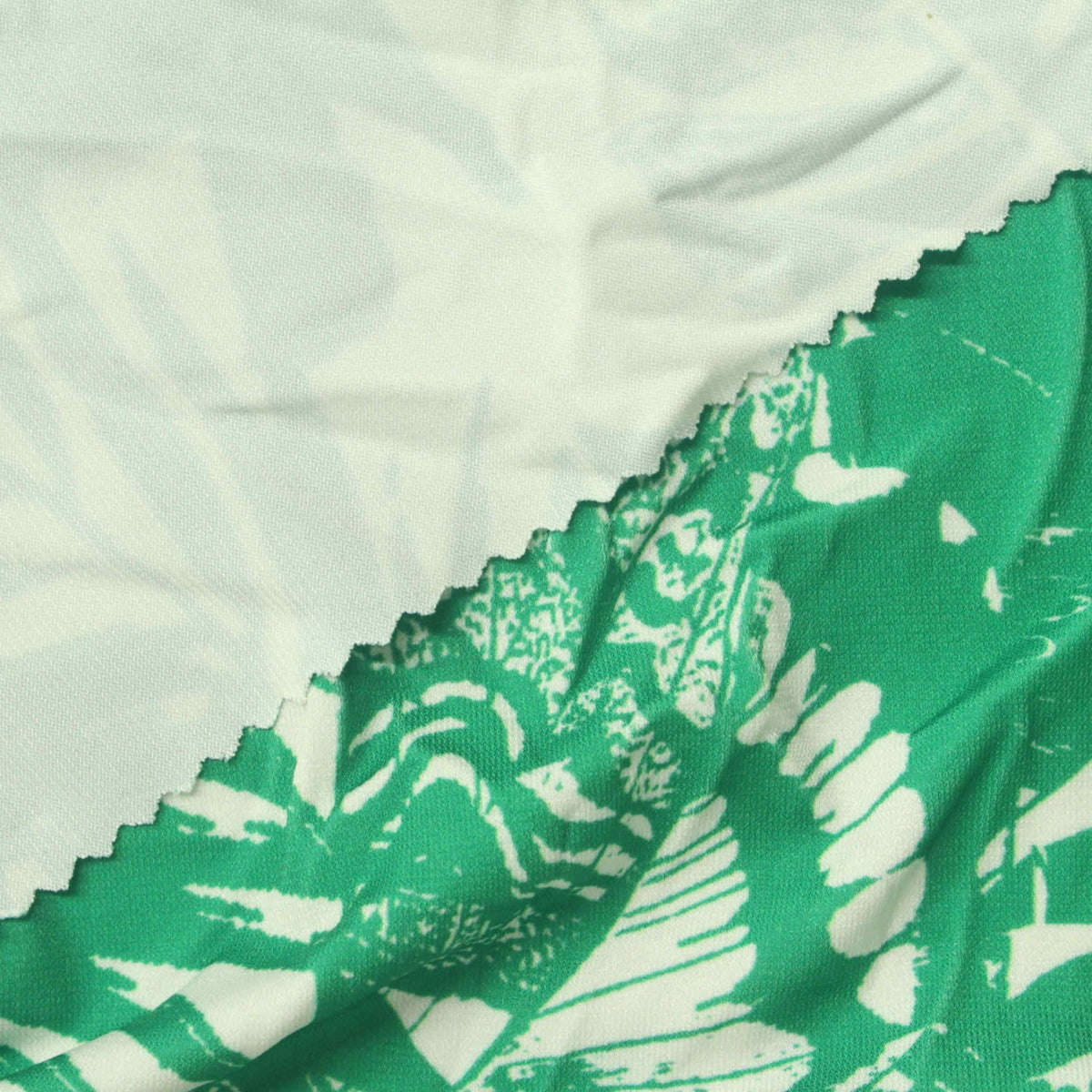 White Leaf Knit, Polyester, 210 gsm