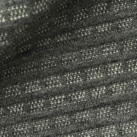 Jacquard Polyester Viscose Stretch Knit Fabric, 310 gsm, 165 cm — Grey
