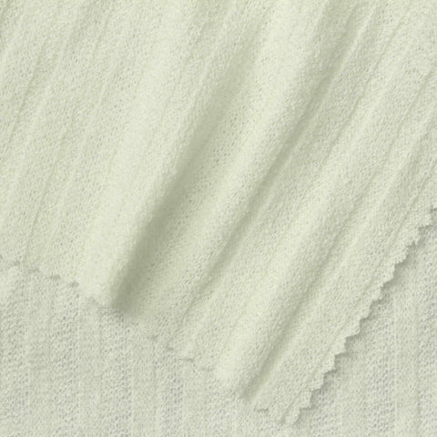 Polyester Viscose Rib Knit Fabric, 235 gsm, 155 cm — Green