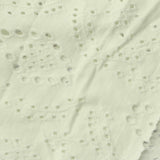 Off-White Eyelet Jacquard, Polyester