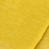 Slub Polyester Cotton Stretch Rib Knit Fabric, 170 gsm, 150 cm — Yellow