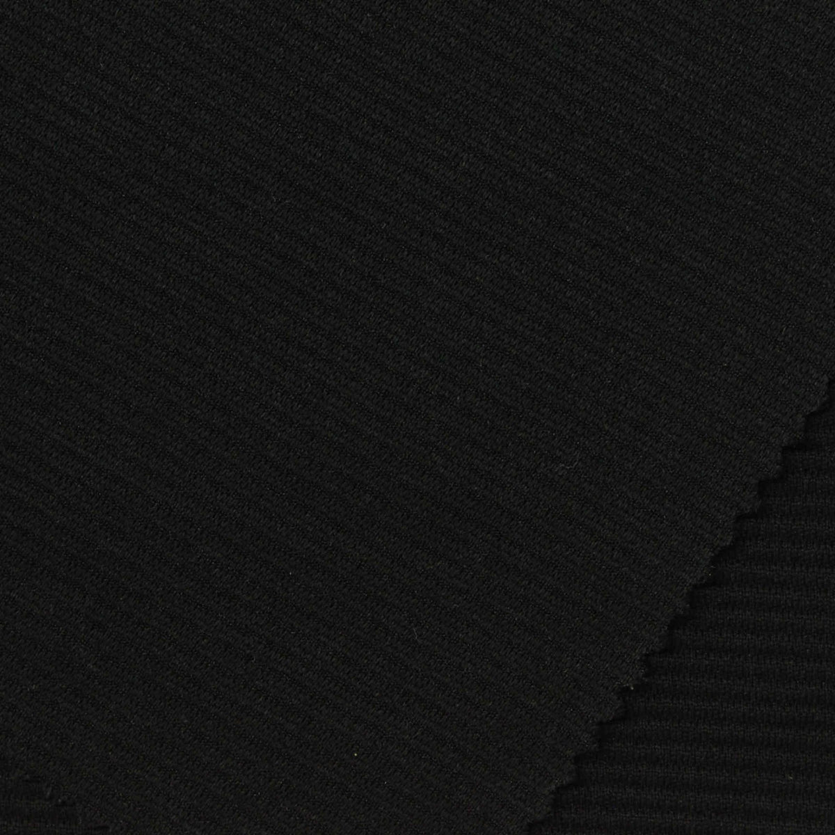 Polyester Stretch Knit Fabric, 230 gsm, 150 cm — Black, ref EF-258533