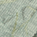 Green Abstract Waffle Knit, Poly-Viscose — texture